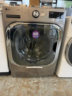 LG-5.2 cu. ft. Mega Capacity Smart Wi-Fi Enabled Front Load Washer with TurboWash® and Built-In Intelligence