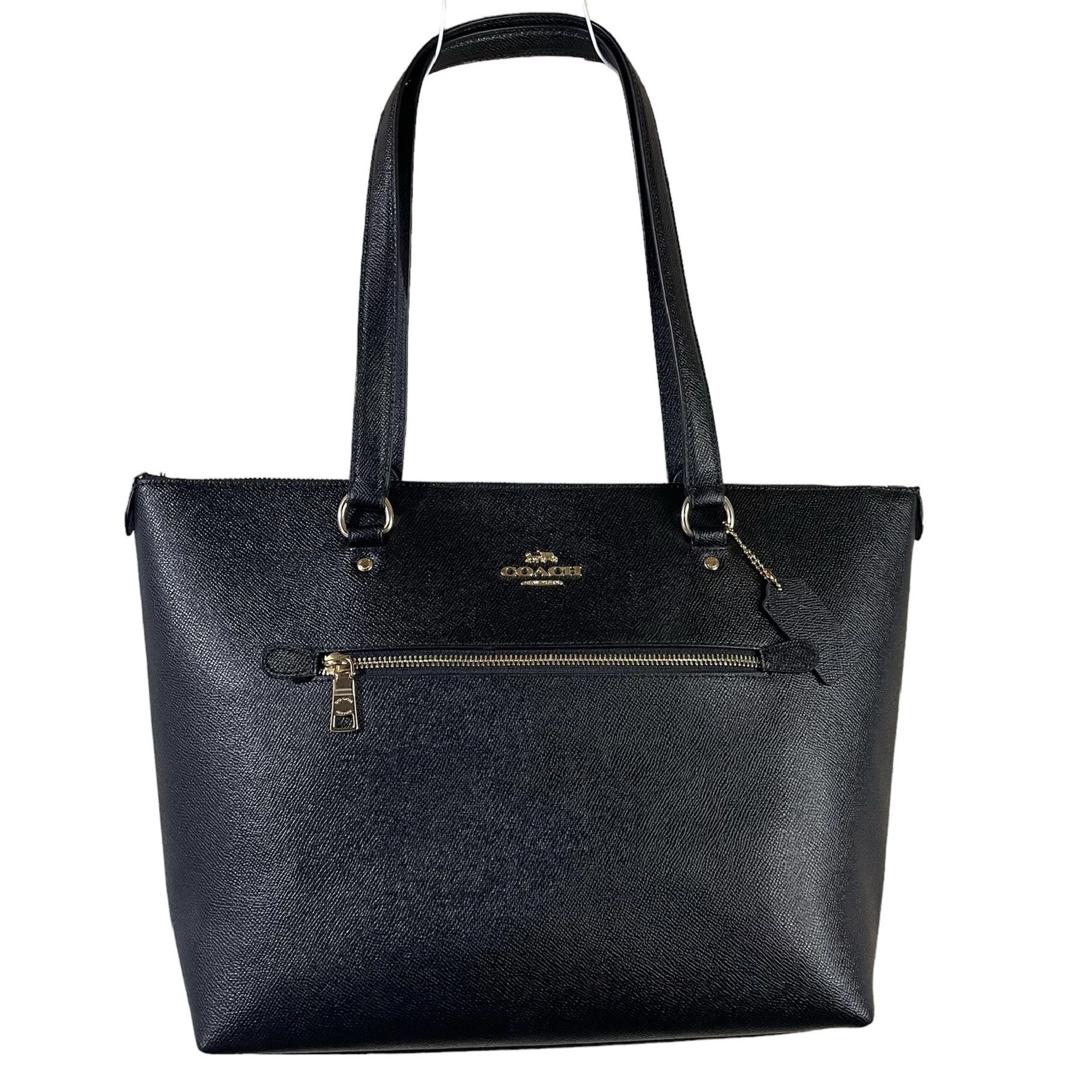 Coach authentic leather shoulder black bag