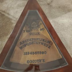 Handburnt Custom Ouija nesting table