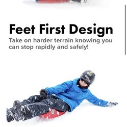 ZIPFY Race Mini Snow Sled Freestyle Alpine Series 250 lb capacity