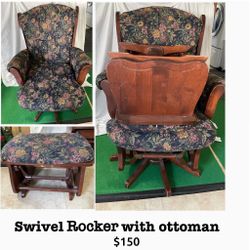 Swivel Rocker w/ Ottoman