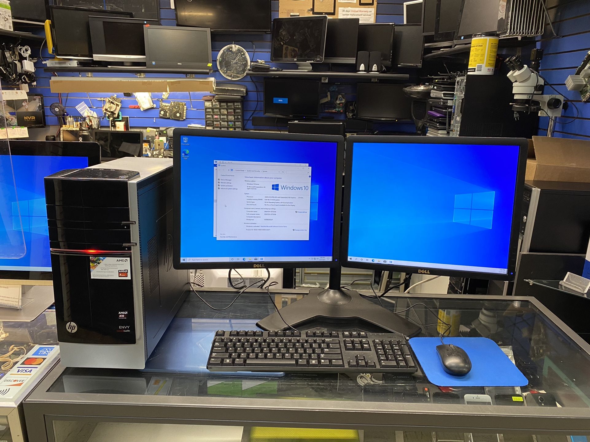 Go Desktop Computer With Dual Monitor