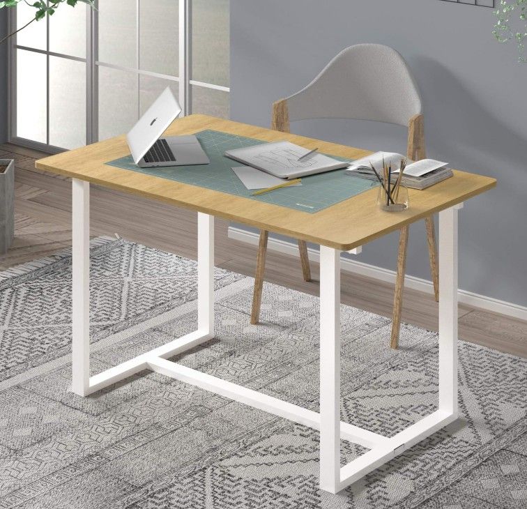 Zinus Alto Rectangular Dining, Office Desk, Computer Table, Farmhouse Desk