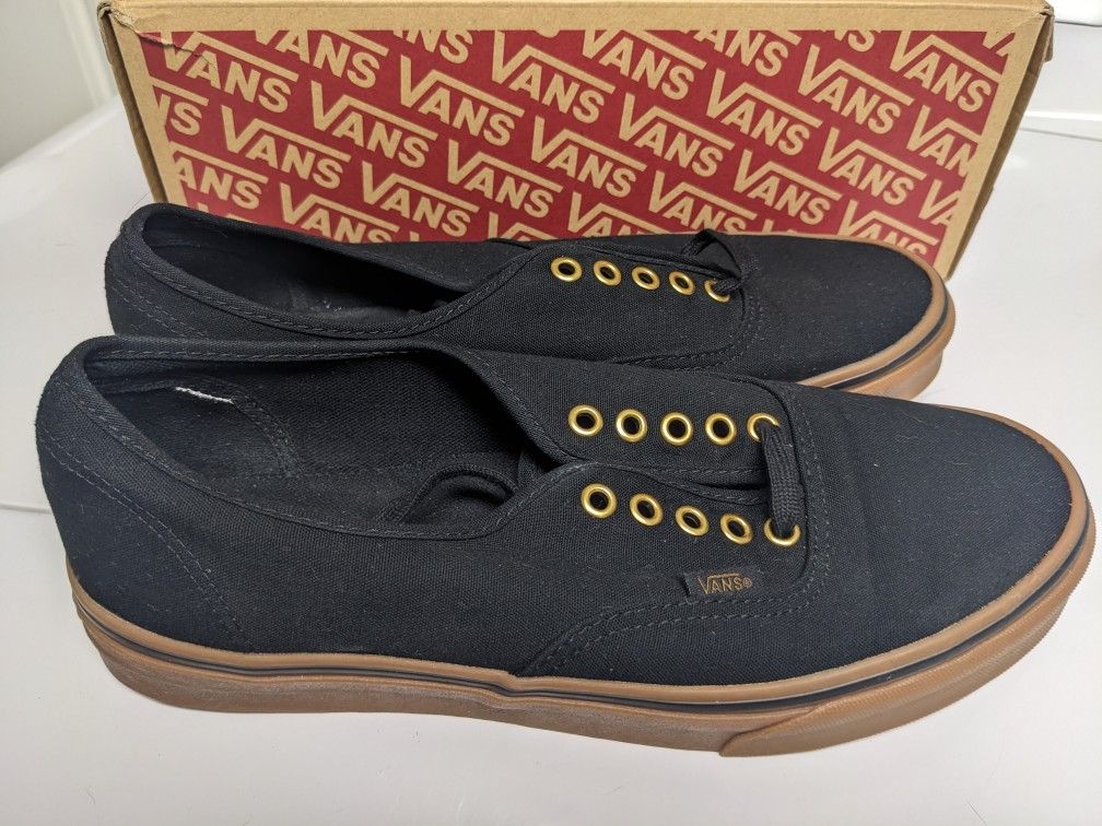 VANS Authentic Black & Gum Size 10