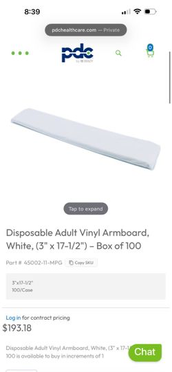 PDC Healthcare Disposable Adult Armboards 100-Pack
