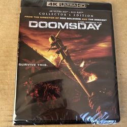 brand new sealed 4k blu ray doomsday bluray 