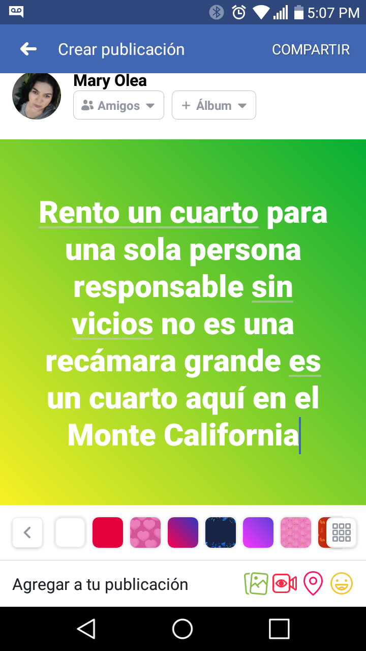 Se renta un cuarto para una persona es la ciudad del monte California