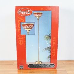 Tiffany Style Acrylic Torchiere Coca Cola Lamp 69" 
