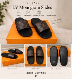 Authentic Louis Vuitton sanbath slides