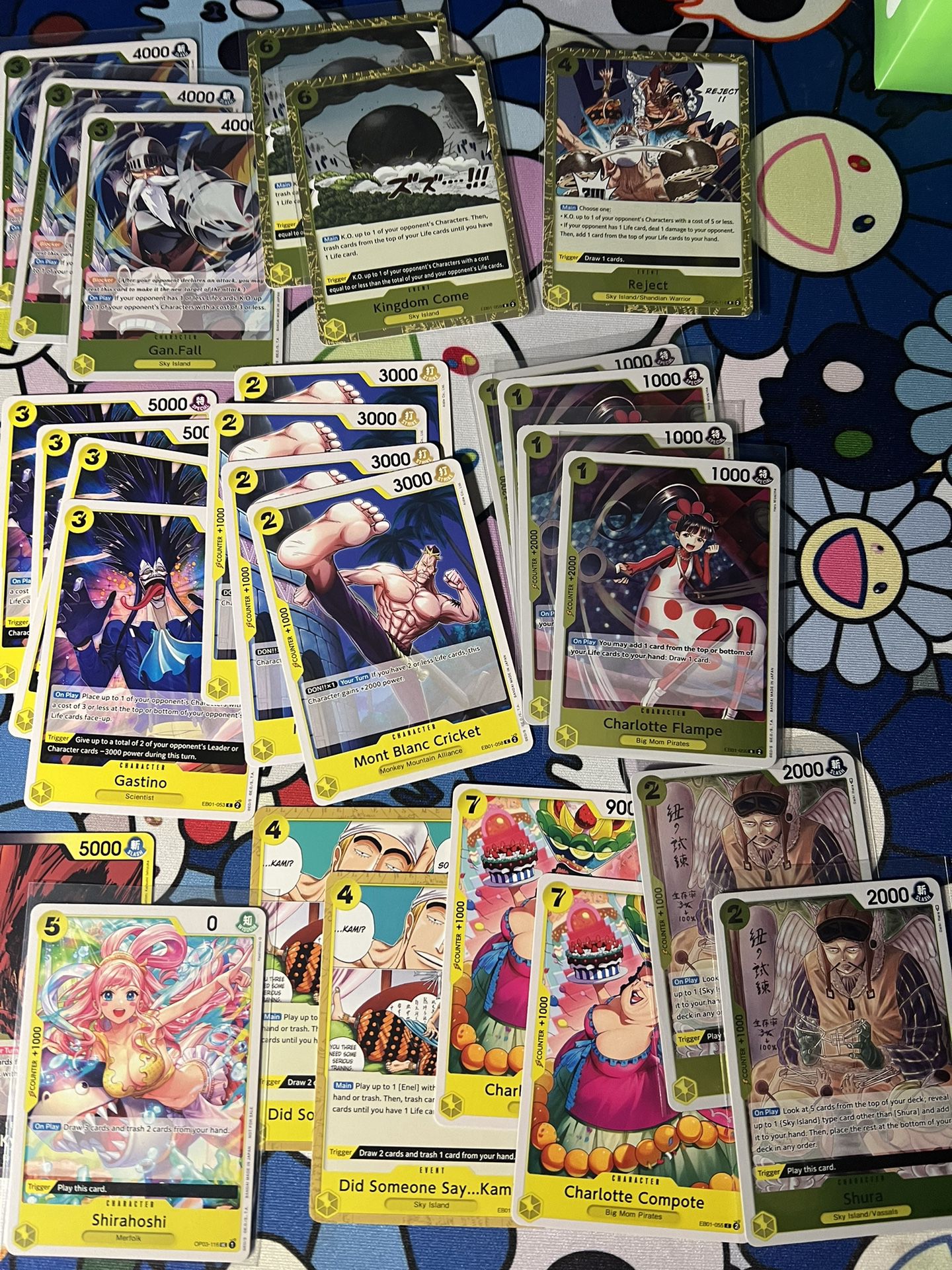 One Piece Yellow Lot 25 Cards