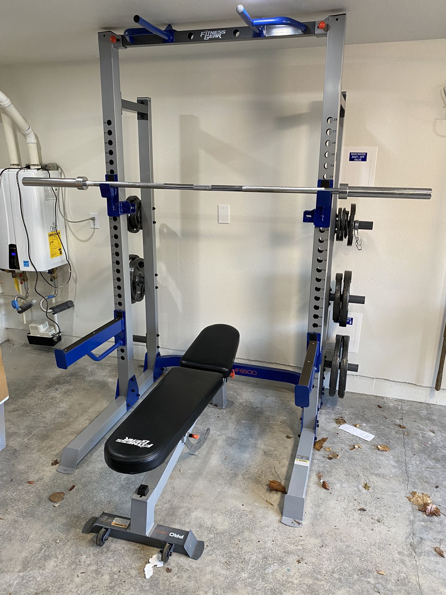 Squat Rack Home Gym With Bench & Weights