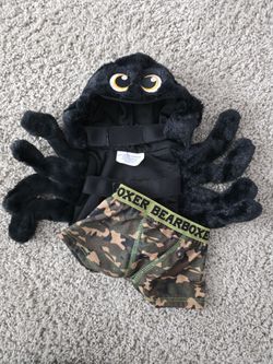Build A Bear Spider Costume And Boxer Underwear