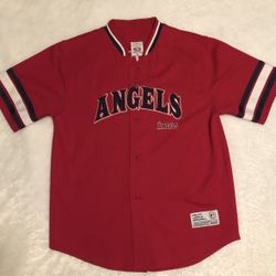 Men’s Baseball Jersey-Angels-Vintage- Men’s XL