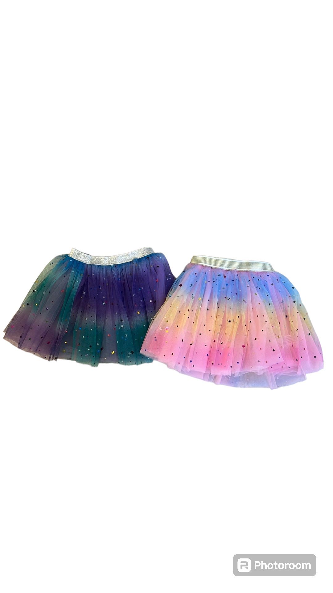 Girls Ombré Skirts Tutu Skirt Dance Performance Skirt