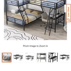 Triple Twin/twin Over Full Bunk 