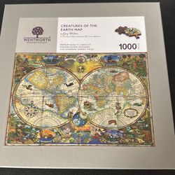 Wentworth wooden puzzles – creatures of the Earth map
