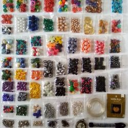 Assortment Of Beads For Crafting