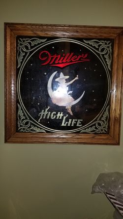 Miller High life bar mirror