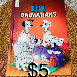 $5 Disney Large Hard cover Book 101 Dalmatians Classic collection like New