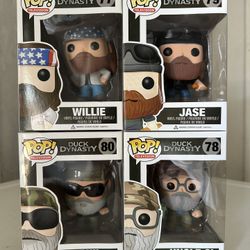 Funko Duck Dynasty 4 Pop Bundle - 6 Pictures- See Description For More Info