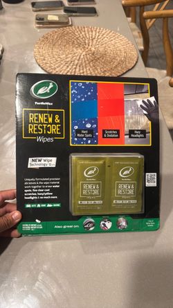 Turtle Wax Renew & Restore Wipes 12 pack