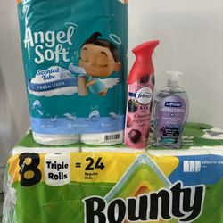 Bounty paper towels 🧻 + toilet paper + hand wash and more $30 for all