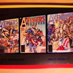 2022 Marvel Fleer Ultra Avengers Forever Carlos Pacheco Blue Foil #AS-7 SP /360