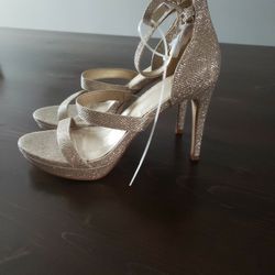 Gold Sparkle Heels