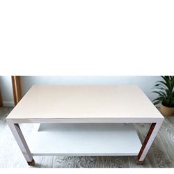White Work Table approx dimensions: 60” L x 30” W x 32.5”H