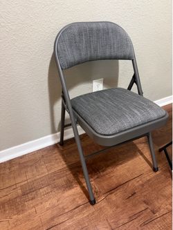 Outdoor chairs and folding table