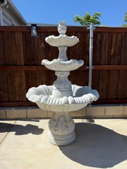 Concrete Water Fountain 5'6" Tall