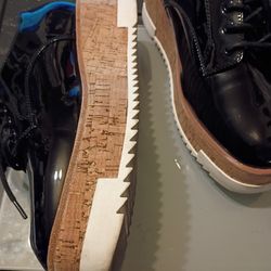 ALDO BLACK OXFORD SHOES SIZE 9 WMNS