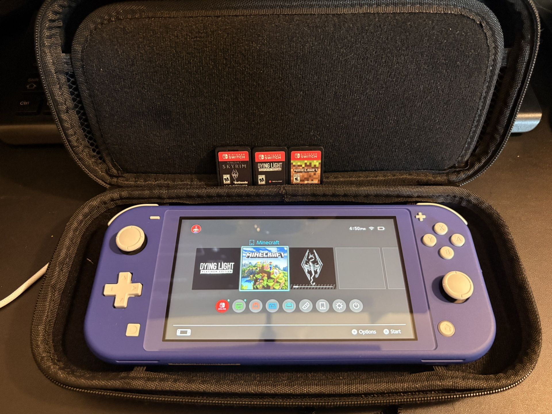 Nintendo Switch Lite , comes with 3 games & case