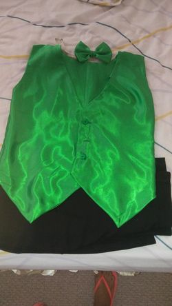 Size 10 years Pantalon corbatin y chaleco para disfras de Joker