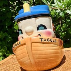 1950's Vintage Tugboat Cookie Jar