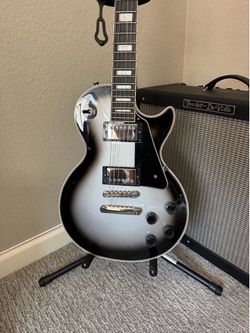 Epiphone Les Paul Custom Silverburst Electric Guitar