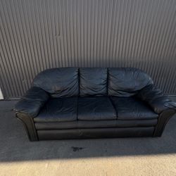 Black Leather Couch