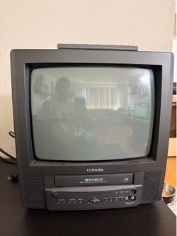 Toshiba MV13L2 13" CRT TV VCR Retro Gaming TV VHS Player Working