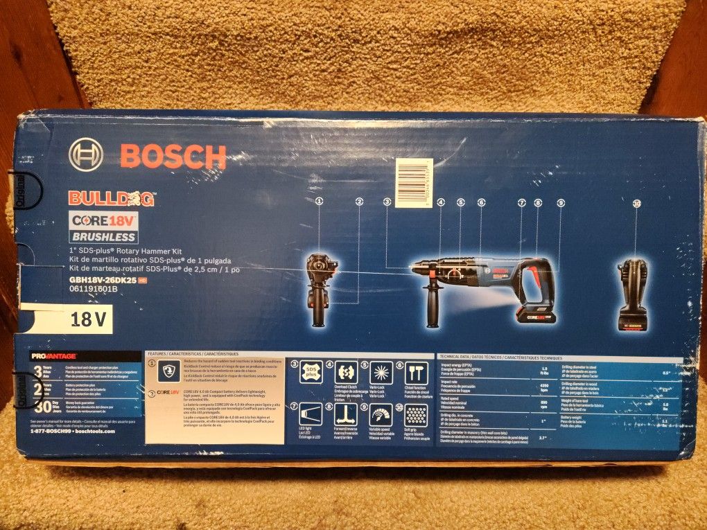 Bosch bulldog core18v sale
