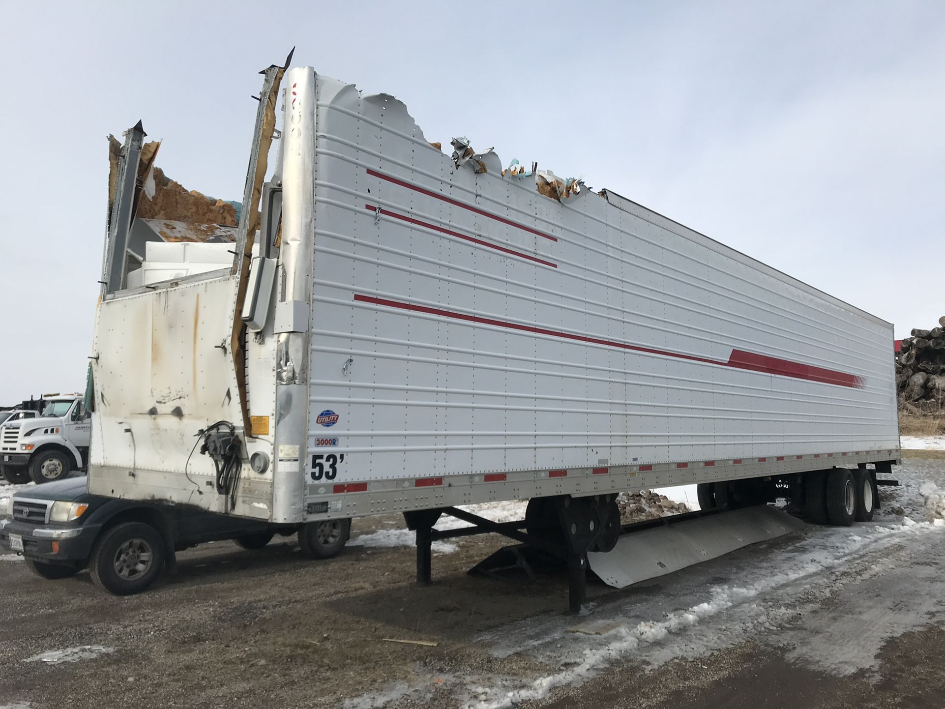 2012 Utility Reefer Trailer For Parts Or For Rebuilders 