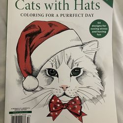 Cats With Hats Coloring Book
