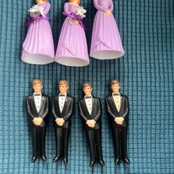 Bridesmaids And Groomsmen Figurines
