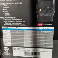 Compex sport elite 2.0