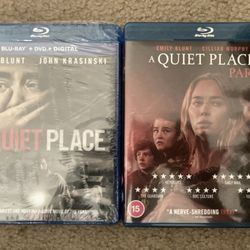 THE QUIET PLACE 1 & 2 BLU RAY $10 OBO