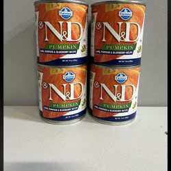 Farmina N&D Pumpkin Lamb, Pumpkin & Blueberry – 10oz Cans (Lot of 4)