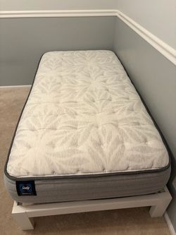 Twin mattress and frame