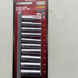 Husky socket set 1/4