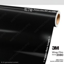 New Vinyl Wrap Black Carbon Fiber - 3M