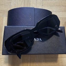 Prada Milano Unisex Sunglasses Black With Polorized Lenses