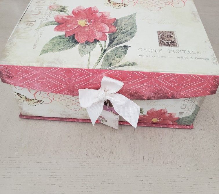 Large Decorative Gift Box H-12" W- 6.5" L-14"